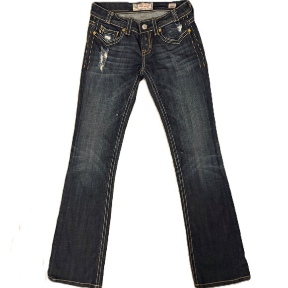 Vintage MEK Denim USA Premium Dark Wash Denim.  Boot Cut. New Without Tags - Picture 1 of 9